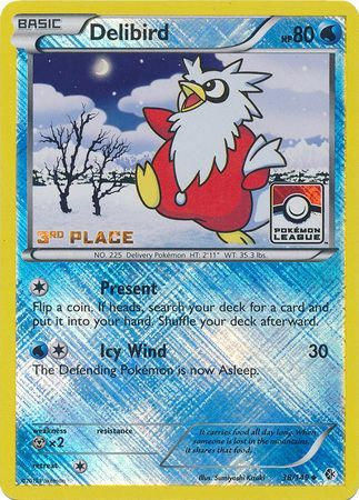 Delibird (38/149) (League Promo 3rd Place) [Black & White: Boundaries Crossed] | Shuffle n Cut Hobbies & Games