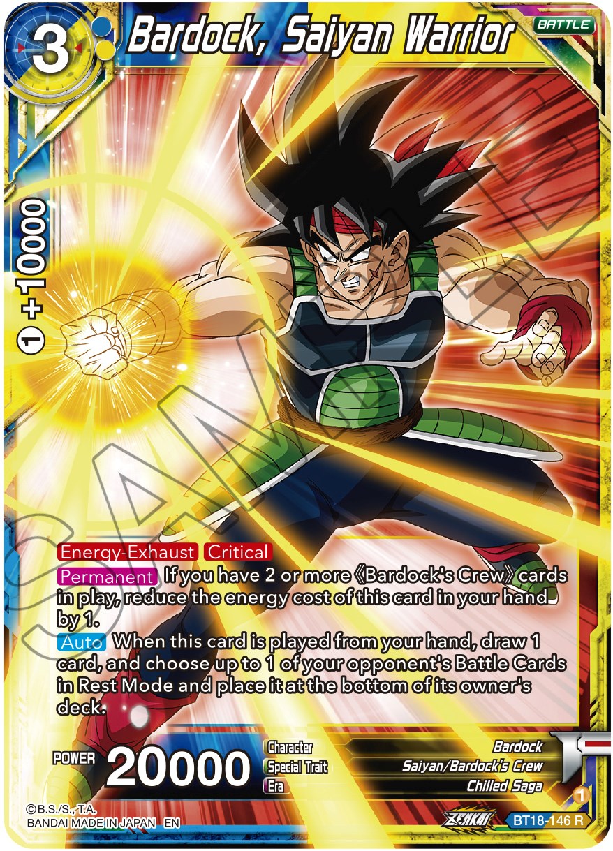 Bardock, Saiyan Warrior (BT18-146) [Dawn of the Z-Legends] | Shuffle n Cut Hobbies & Games