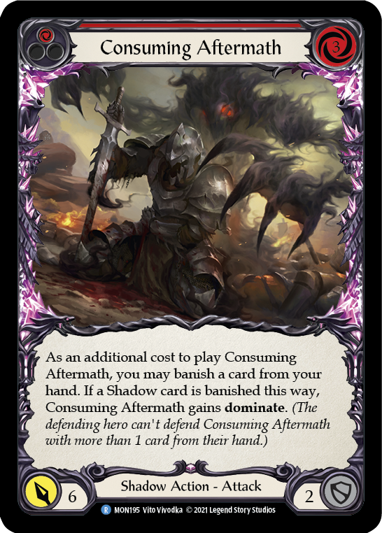 Consuming Aftermath (Red) [MON195] 1st Edition Normal | Shuffle n Cut Hobbies & Games