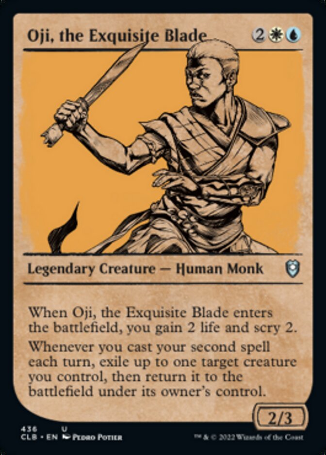 Oji, the Exquisite Blade (Showcase) [Commander Legends: Battle for Baldur's Gate] | Shuffle n Cut Hobbies & Games