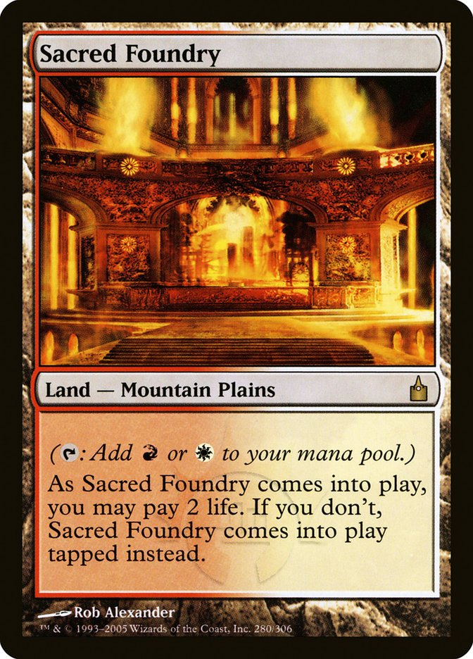 Sacred Foundry [Ravnica: City of Guilds] | Shuffle n Cut Hobbies & Games