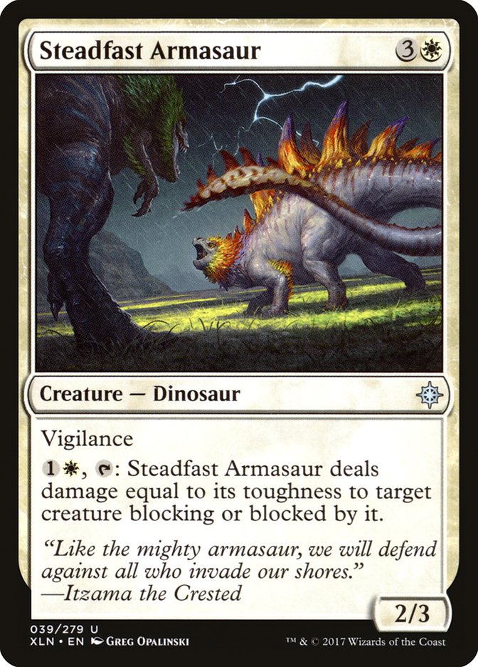 Steadfast Armasaur [Ixalan] | Shuffle n Cut Hobbies & Games