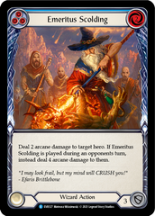 Emeritus Scolding (Blue) [EVR127] (Everfest)  1st Edition Normal | Shuffle n Cut Hobbies & Games