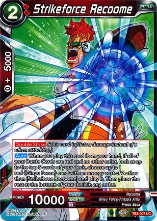 Strikeforce Recoome [TB3-007] | Shuffle n Cut Hobbies & Games