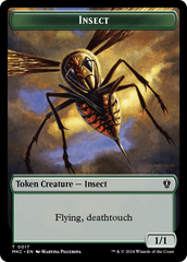 Clue // Insect (0017) Double-Sided Token [Murders at Karlov Manor Commander Tokens] | Shuffle n Cut Hobbies & Games