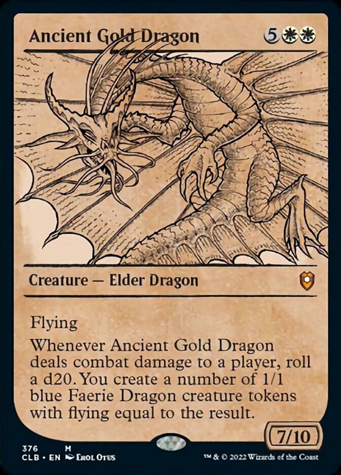 Ancient Gold Dragon (Showcase) [Commander Legends: Battle for Baldur's Gate] | Shuffle n Cut Hobbies & Games