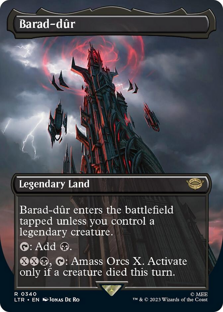 Barad-dur (Borderless Alternate Art) (340) [The Lord of the Rings: Tales of Middle-Earth] | Shuffle n Cut Hobbies & Games