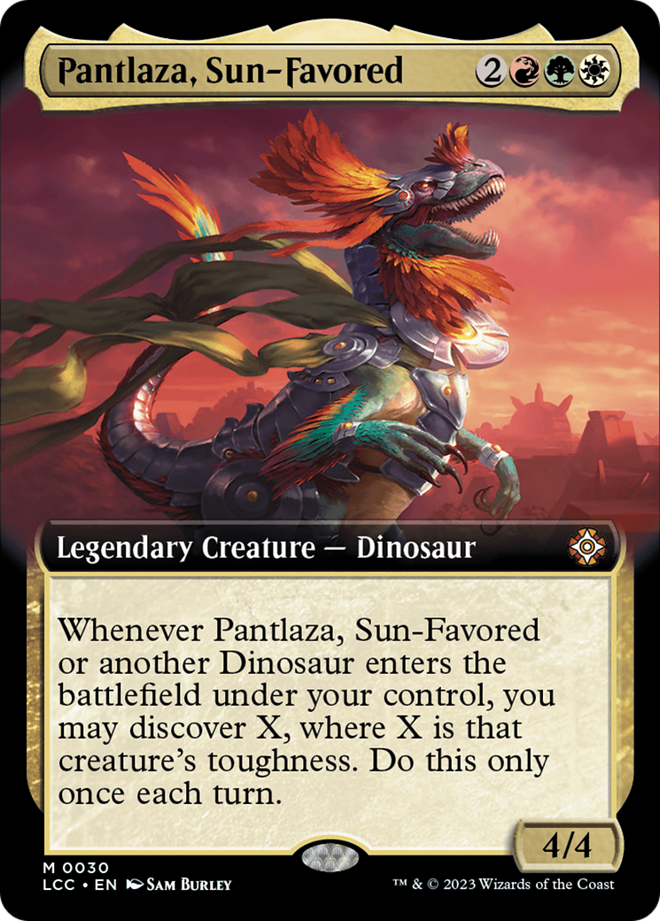 Pantlaza, Sun-Favored (Extended Art) [The Lost Caverns of Ixalan Commander] | Shuffle n Cut Hobbies & Games