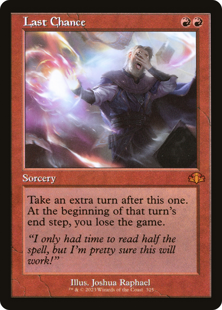 Last Chance (Retro) [Dominaria Remastered] | Shuffle n Cut Hobbies & Games