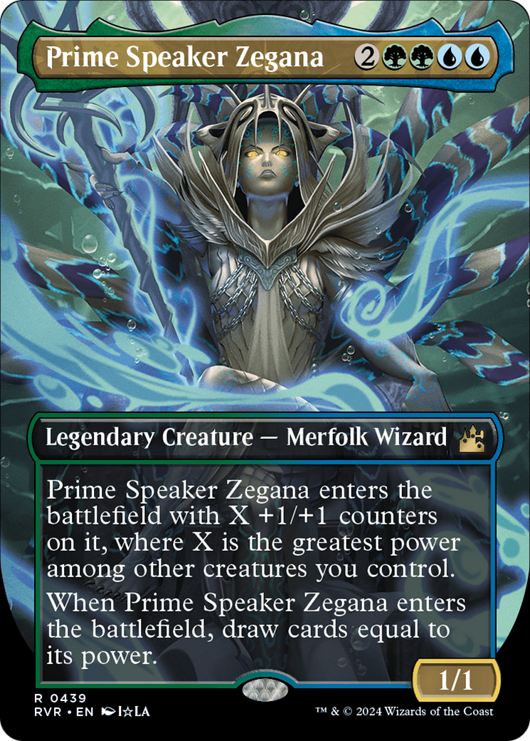 Prime Speaker Zegana (Anime Borderless) [Ravnica Remastered] | Shuffle n Cut Hobbies & Games