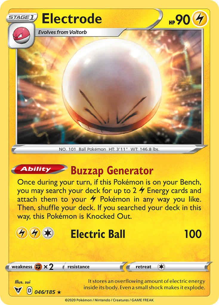Electrode (046/185) [Sword & Shield: Vivid Voltage] | Shuffle n Cut Hobbies & Games