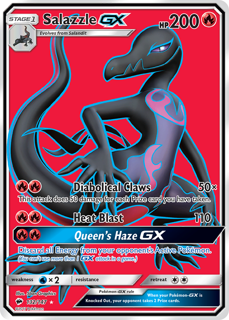 Salazzle GX (132/147) [Sun & Moon: Burning Shadows] | Shuffle n Cut Hobbies & Games