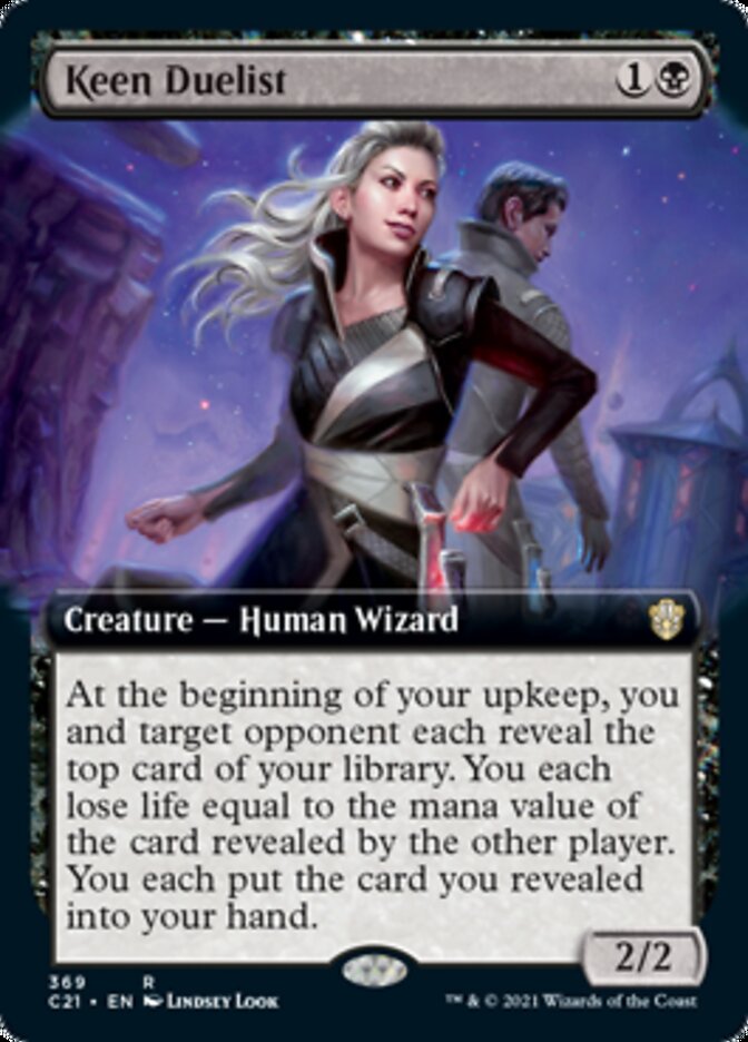 Keen Duelist (Extended Art) [Commander 2021] | Shuffle n Cut Hobbies & Games