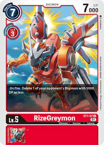 RizeGreymon [ST7-07] [Starter Deck: Gallantmon] | Shuffle n Cut Hobbies & Games