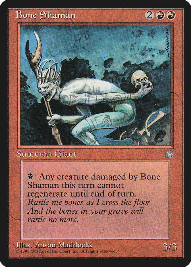 Bone Shaman [Ice Age] | Shuffle n Cut Hobbies & Games