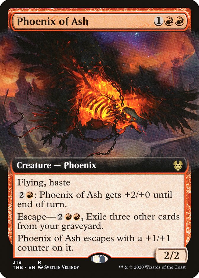 Phoenix of Ash (Extended Art) [Theros Beyond Death] | Shuffle n Cut Hobbies & Games