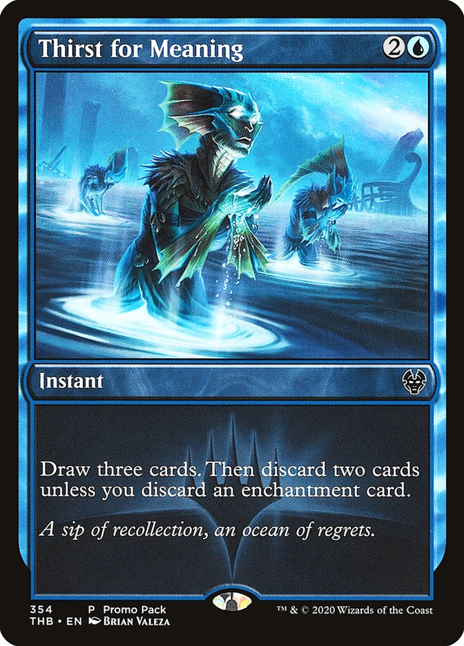 Thirst for Meaning (Promo Pack) [Theros Beyond Death Promos] | Shuffle n Cut Hobbies & Games