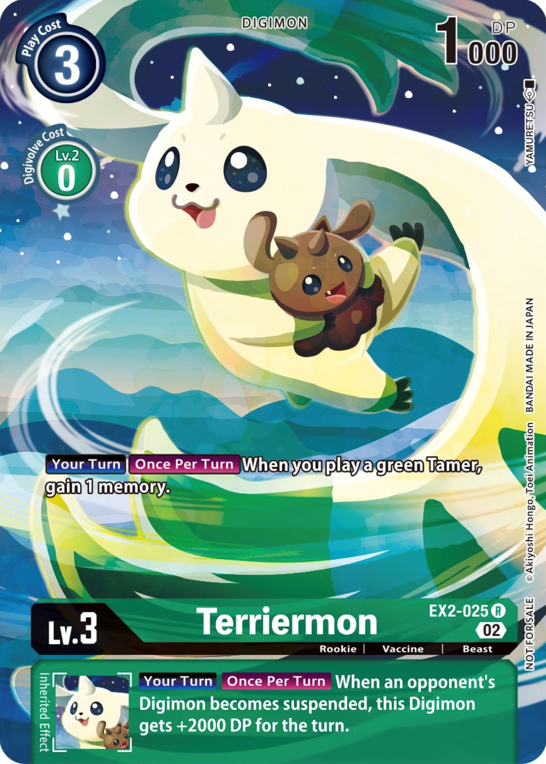 Terriermon [EX2-025] (Digimon Illustration Competition Promotion Pack) [Digital Hazard Promos] | Shuffle n Cut Hobbies & Games