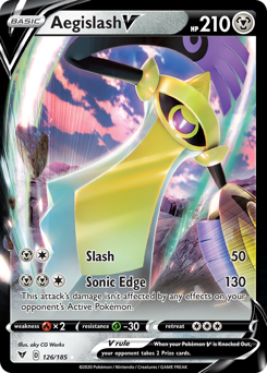 Aegislash V (126/185) [Sword & Shield: Vivid Voltage] | Shuffle n Cut Hobbies & Games