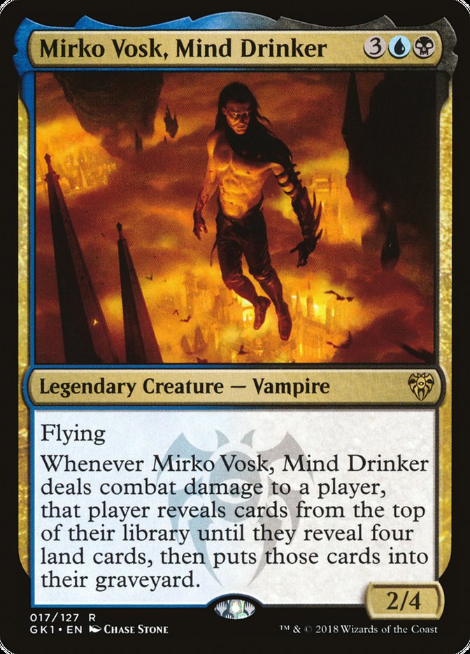 Mirko Vosk, Mind Drinker [Guilds of Ravnica Guild Kit] | Shuffle n Cut Hobbies & Games