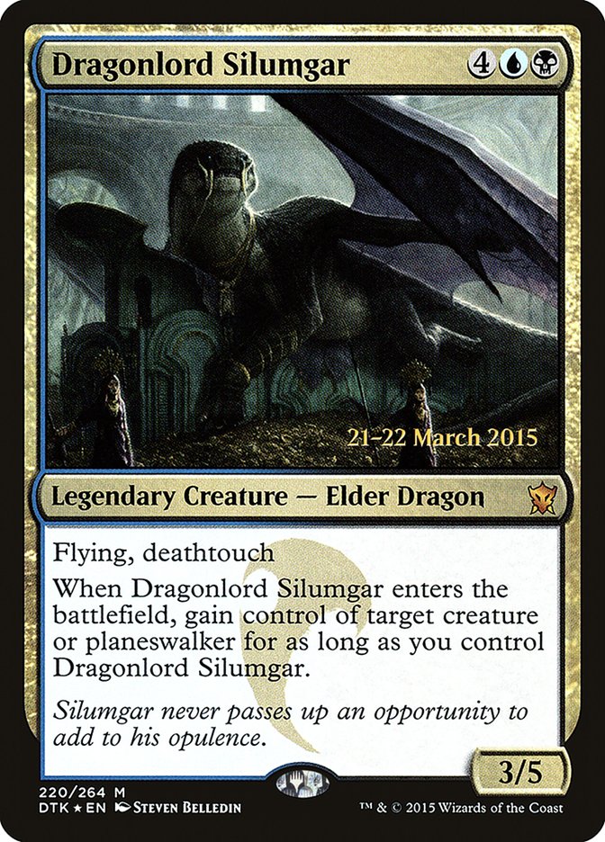 Dragonlord Silumgar [Dragons of Tarkir Prerelease Promos] | Shuffle n Cut Hobbies & Games