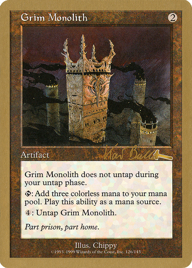 Grim Monolith (Kai Budde) [World Championship Decks 1999] | Shuffle n Cut Hobbies & Games