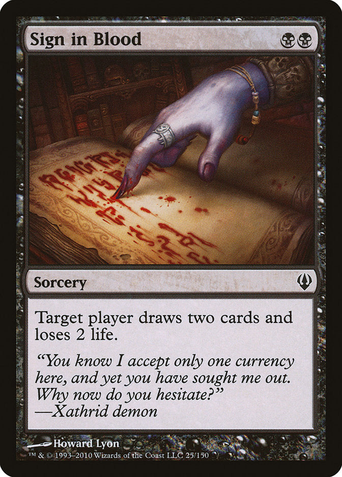 Sign in Blood [Archenemy] | Shuffle n Cut Hobbies & Games