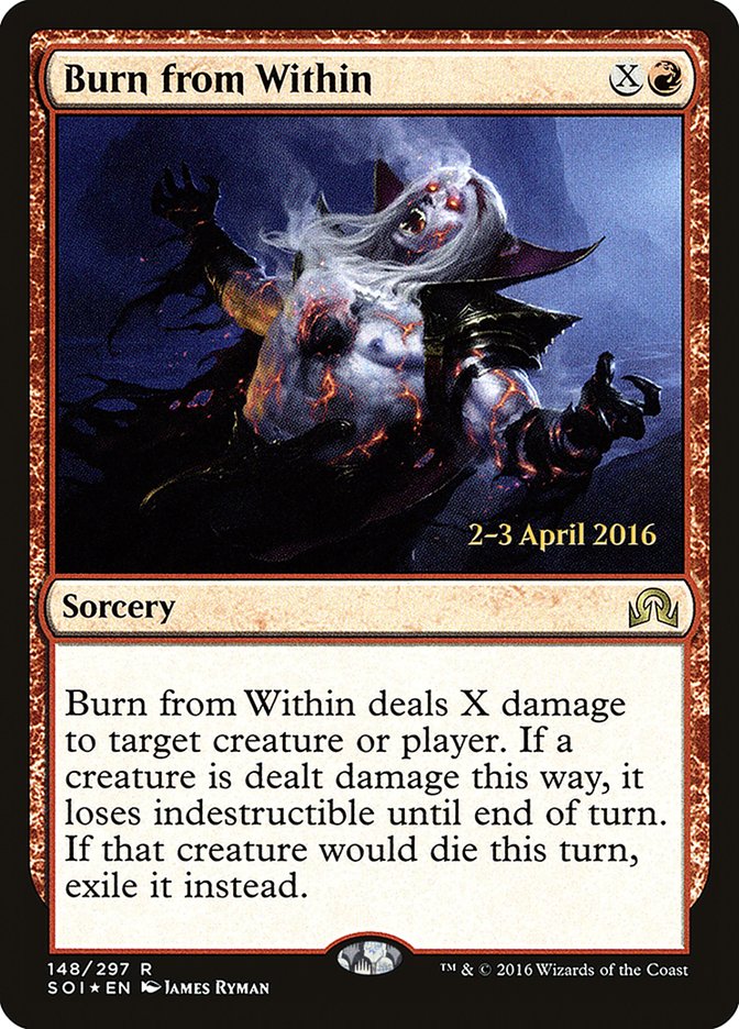 Burn from Within [Shadows over Innistrad Prerelease Promos] | Shuffle n Cut Hobbies & Games