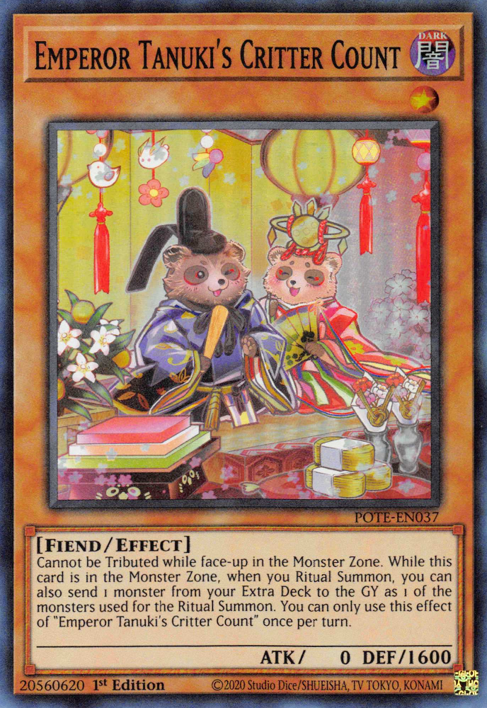Emperor Tanuki's Critter Count [POTE-EN037] Super Rare | Shuffle n Cut Hobbies & Games