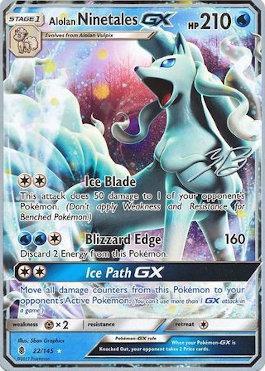 Alolan Ninetales GX (22/145) (Ice Path FTW - Zachary Bokhari) [World Championships 2017] | Shuffle n Cut Hobbies & Games