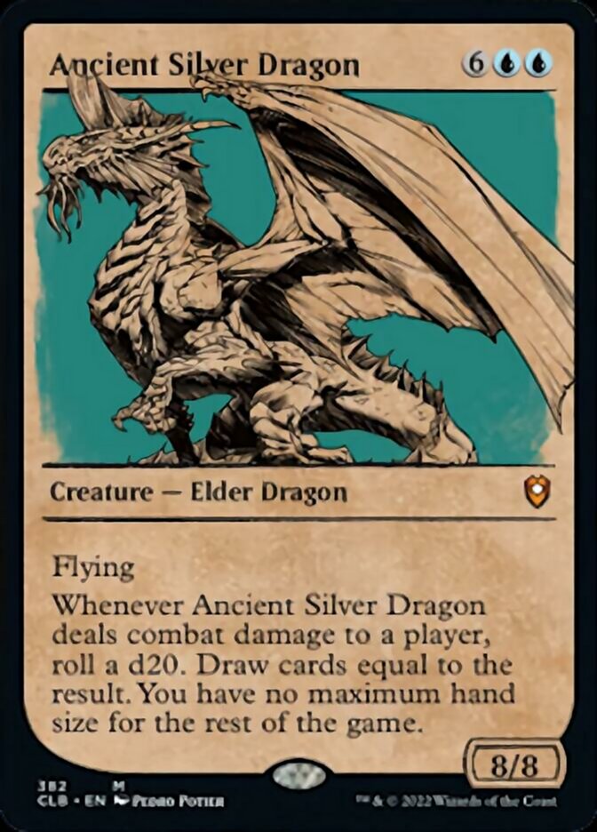 Ancient Silver Dragon (Showcase) [Commander Legends: Battle for Baldur's Gate] | Shuffle n Cut Hobbies & Games