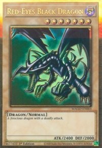 Red-Eyes Black Dragon [MAGO-EN003] Gold Rare | Shuffle n Cut Hobbies & Games