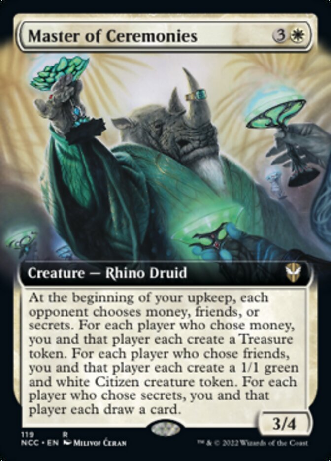 Master of Ceremonies (Extended Art) [Streets of New Capenna Commander] | Shuffle n Cut Hobbies & Games