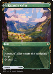 Kazandu Mammoth // Kazandu Valley (Showcase) [Zendikar Rising] | Shuffle n Cut Hobbies & Games