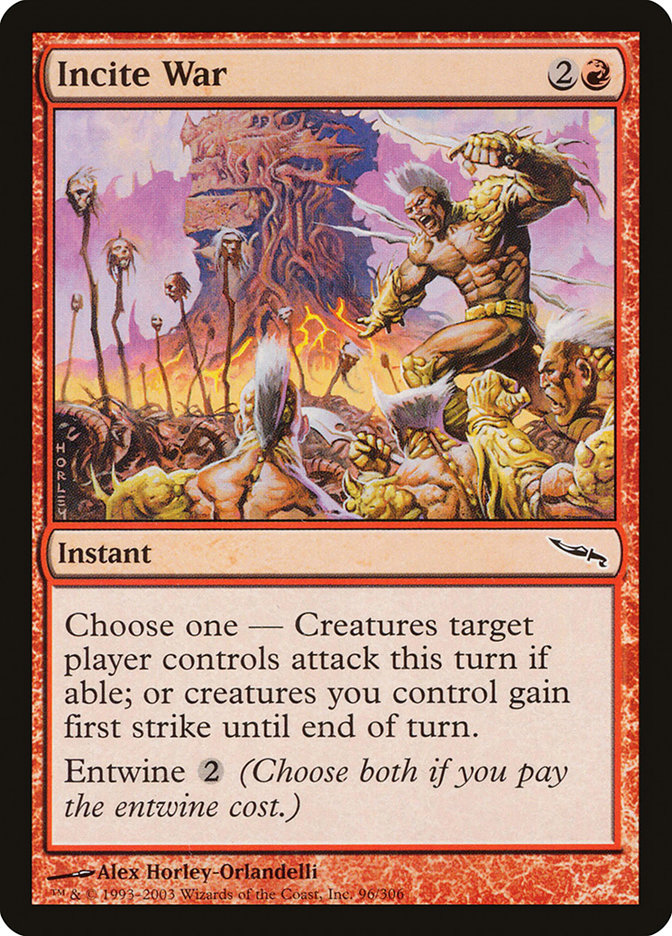 Incite War [Mirrodin] | Shuffle n Cut Hobbies & Games