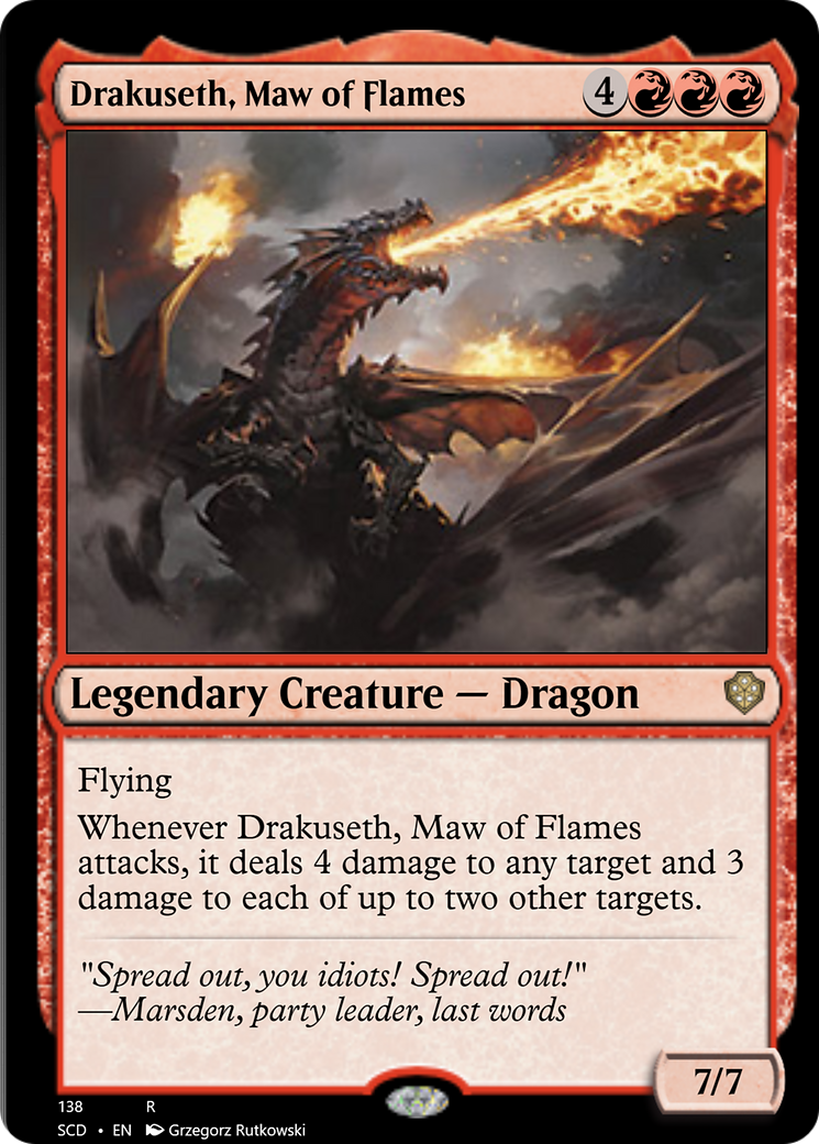 Drakuseth, Maw of Flames [Starter Commander Decks] | Shuffle n Cut Hobbies & Games
