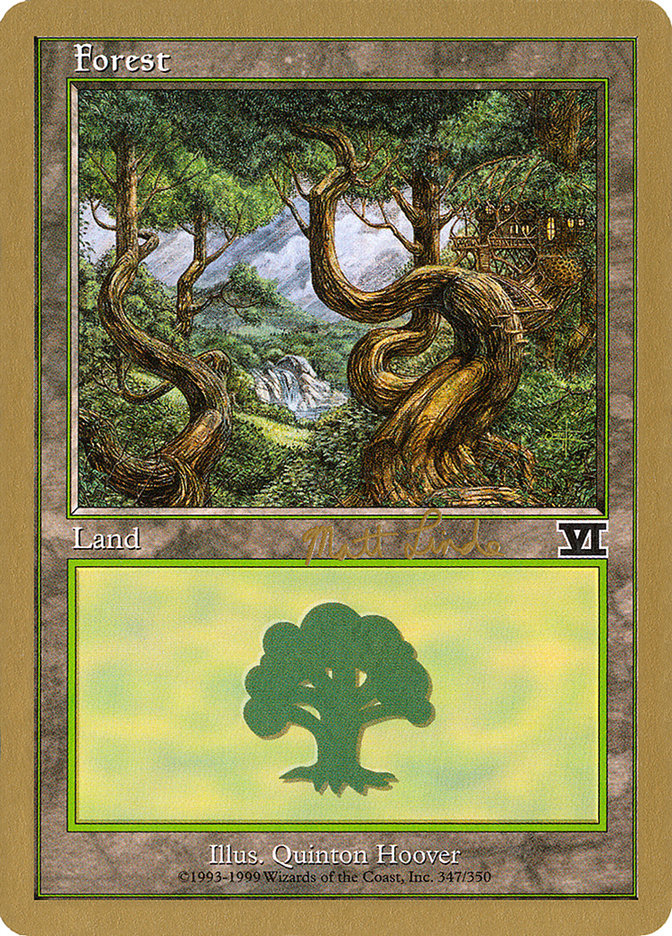 Forest (ml347b) (Matt Linde) [World Championship Decks 1999] | Shuffle n Cut Hobbies & Games