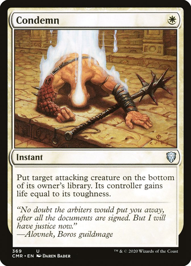 Condemn [Commander Legends] | Shuffle n Cut Hobbies & Games