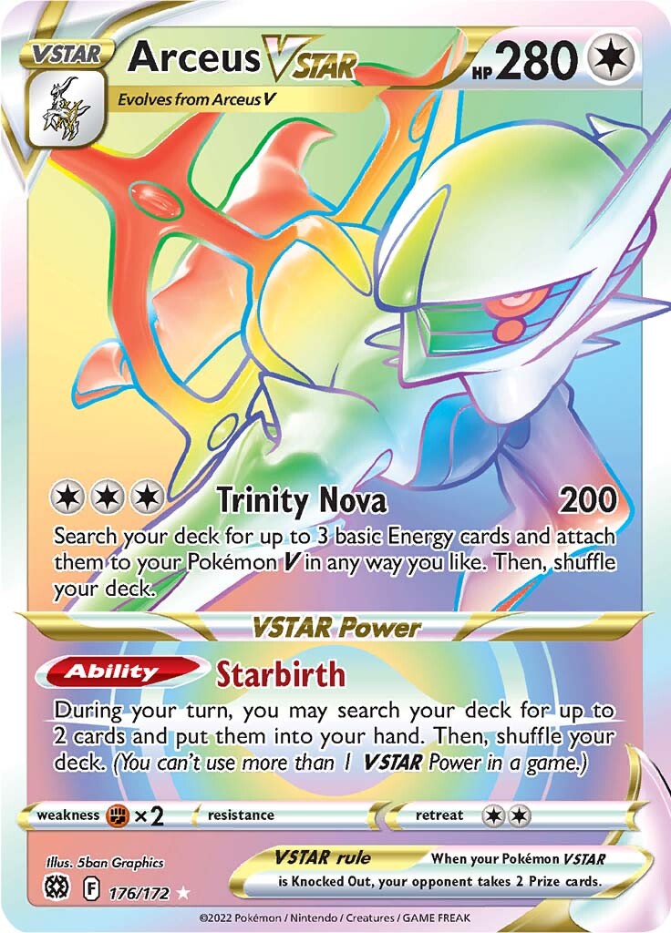 Arceus VSTAR (176/172) [Sword & Shield: Brilliant Stars] | Shuffle n Cut Hobbies & Games