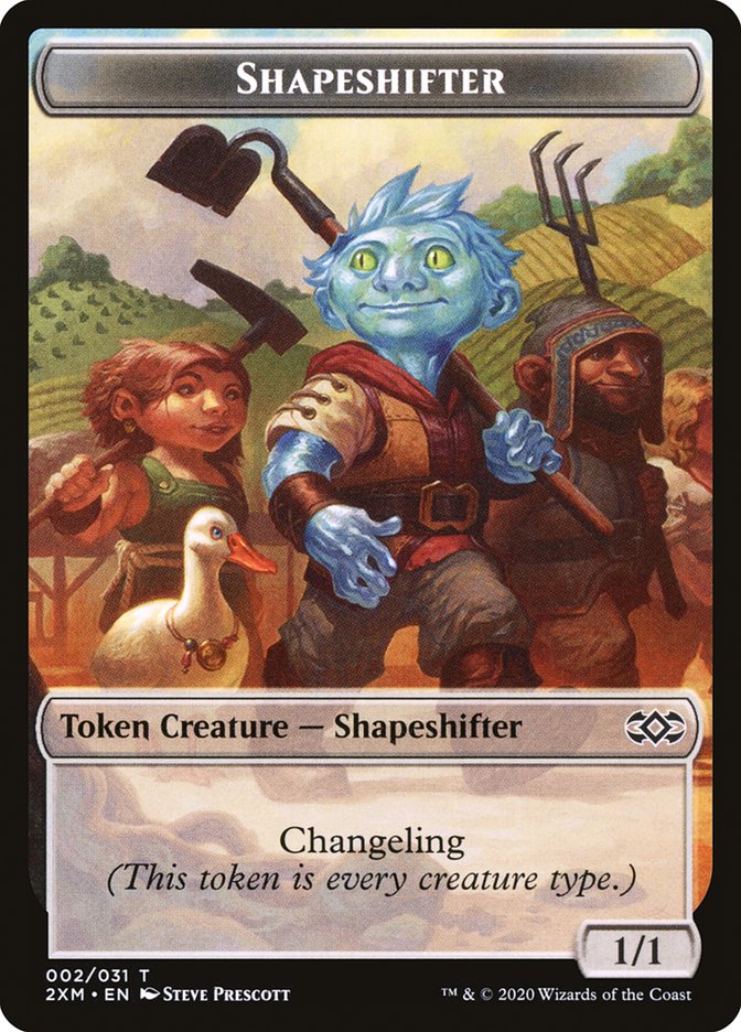 Elemental // Shapeshifter Double-Sided Token [Double Masters Tokens] | Shuffle n Cut Hobbies & Games