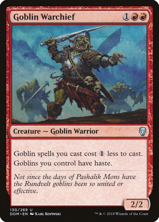 Goblin Warchief [Dominaria] | Shuffle n Cut Hobbies & Games