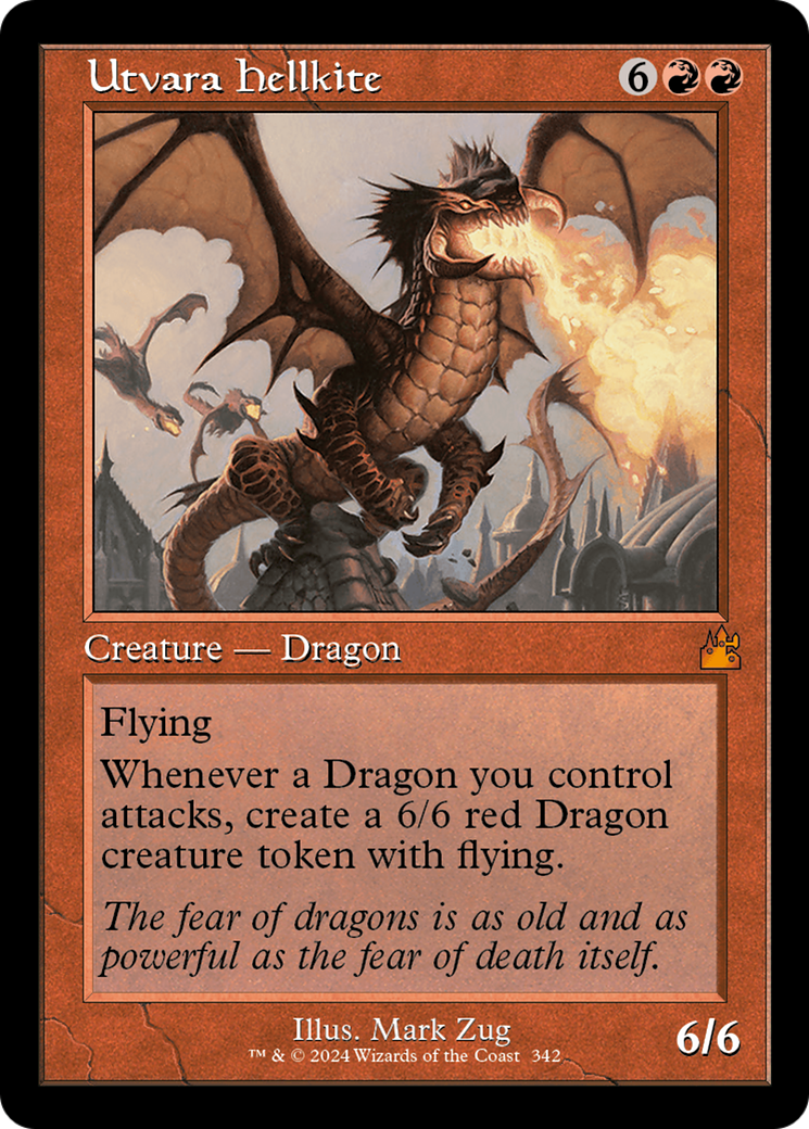 Utvara Hellkite (Retro Frame) [Ravnica Remastered] | Shuffle n Cut Hobbies & Games