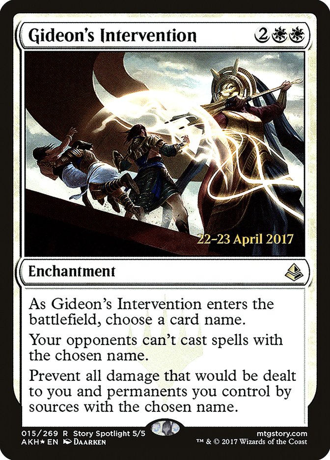 Gideon's Intervention [Amonkhet Prerelease Promos] | Shuffle n Cut Hobbies & Games