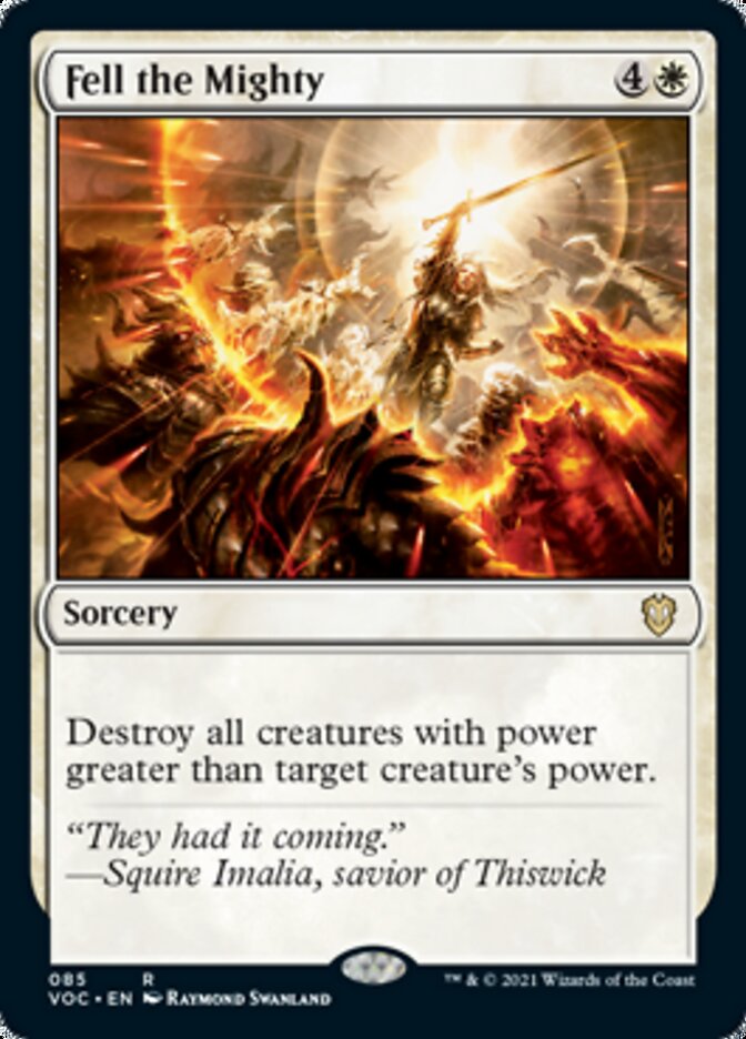 Fell the Mighty [Innistrad: Crimson Vow Commander] | Shuffle n Cut Hobbies & Games