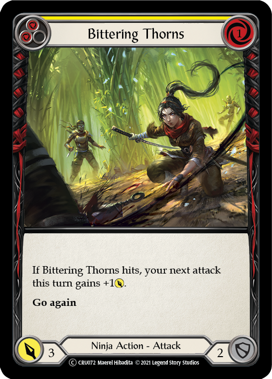 Bittering Thorns (Rainbow Foil) [CRU072-RF] Unlimited Rainbow Foil | Shuffle n Cut Hobbies & Games