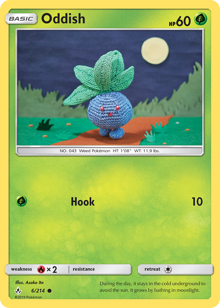 Oddish (6/214) [Sun & Moon: Unbroken Bonds] | Shuffle n Cut Hobbies & Games