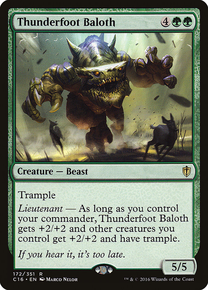 Thunderfoot Baloth [Commander 2016] | Shuffle n Cut Hobbies & Games
