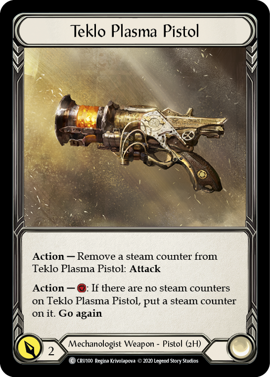 Teklo Plasma Pistol [CRU100] 1st Edition Normal | Shuffle n Cut Hobbies & Games