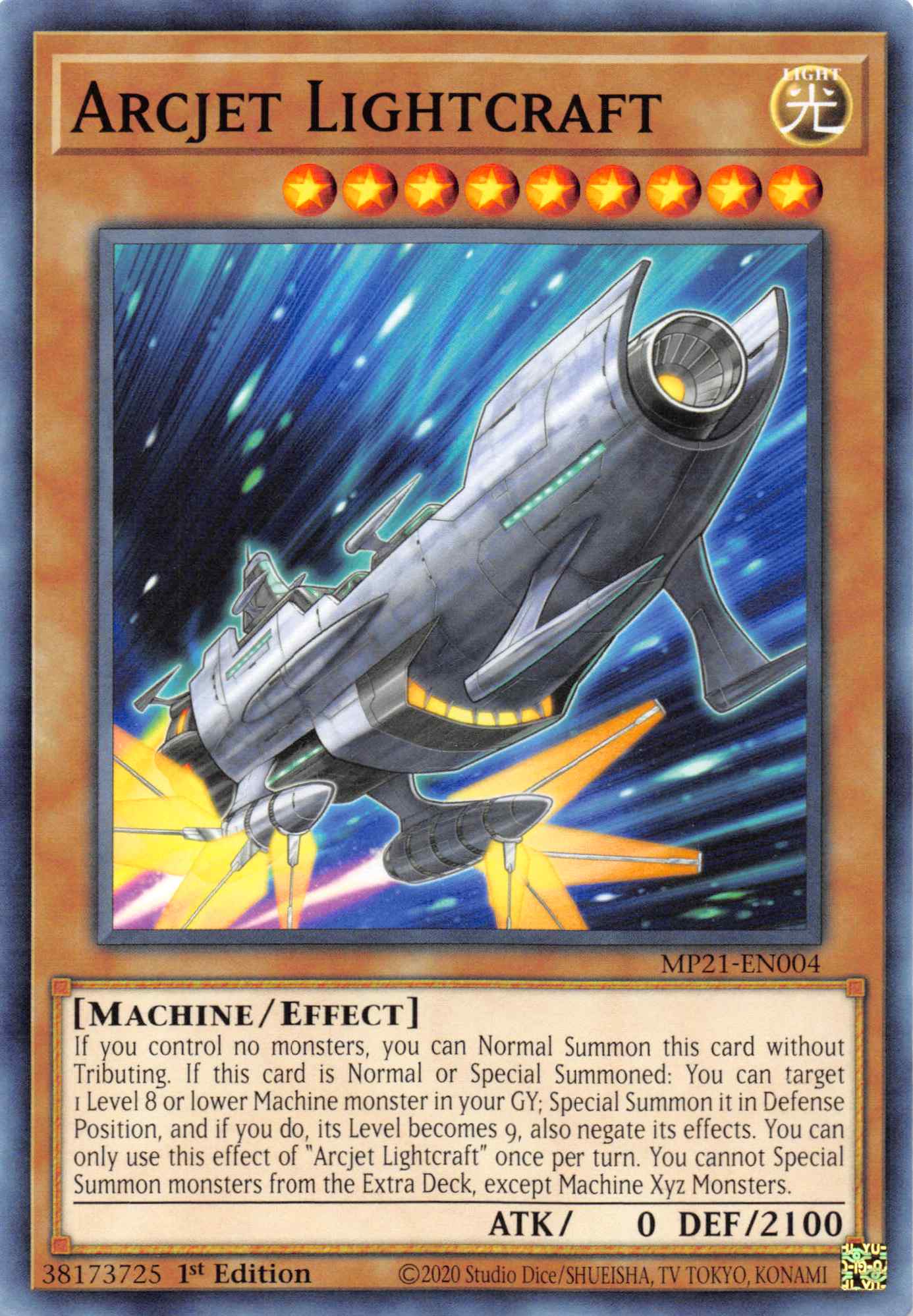 Arcjet Lightcraft [MP21-EN004] Common | Shuffle n Cut Hobbies & Games