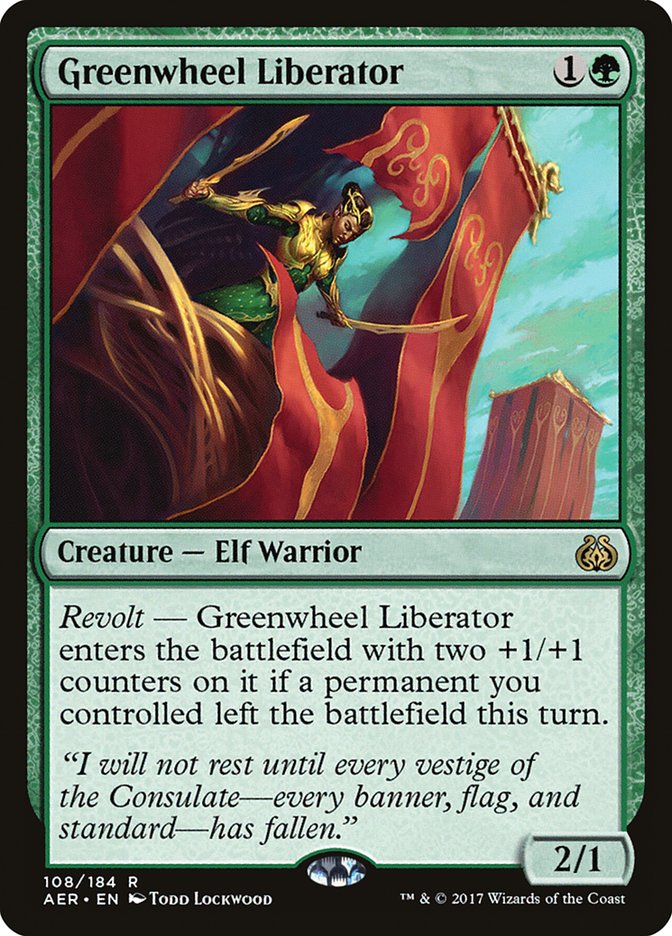 Greenwheel Liberator [Aether Revolt] | Shuffle n Cut Hobbies & Games